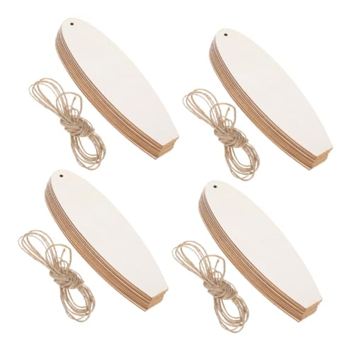 LIGHTAOTAO 40 Stück Unfertige Surfbrettrohlinge Für Heimwerkerarbeiten, Holzausschnitte Zum Bemalen Von Leeren Surfbrett-holzspänen, Hawaii-luau-party-dekorationen von LIGHTAOTAO