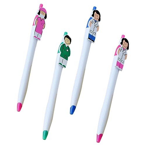 LIGHTAOTAO 4Stücke Cartoon Kugelschreiber Lustige und Kreative Schreibstifte für Krankenschwestern Ergonomisches Design für Flüssiges Schreiben für Schule Büro und Kreative LIGHTAOTAO 4Stücke Cartoon Kugelschreiber Lustige und Kreative Schreibstifte für Krankenschwestern Ergonomisches Design für Flüssiges Schreiben für Schule Büro und Kreative von LIGHTAOTAO