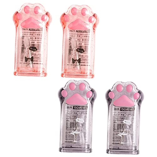 LIGHTAOTAO 4Stücke Katzenpfoten Bleistiftspitzer Teiliges Kawaii Schulmaterial und Manuell Sicher mit Klarer Schale für Einfache Handhabung und Schutz während Des Schärfens LIGHTAOTAO 4Stücke Katzenpfoten Bleistiftspitzer Teiliges Kawaii Schulmaterial und Manuell Sicher mit Klarer Schale für Einfache Handhabung und Schutz während Des Schärfens von LIGHTAOTAO