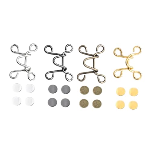 LIGHTAOTAO 4Stücke Verstellbare Taillenschnallen für Jeans Praktische Metallknöpfe ohne Rutschfeste Knöpfe Gunmetal und Antikbronze für Hosen LIGHTAOTAO 4Stücke Verstellbare Taillenschnallen für Jeans Praktische Metallknöpfe ohne Rutschfeste Knöpfe Gunmetal und Antikbronze für Hosen von LIGHTAOTAO