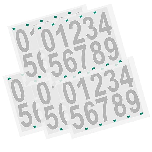 LIGHTAOTAO 5 Blätter Wasserdichte Reflektierende Klebezahlen für Mülltonnen Briefkasten Aufkleber zum Beschriften und Kombinieren Selbstklebende Vinyl Zahlenaufkleber für Glatte Oberflächen LIGHTAOTAO 5 Blätter Wasserdichte Reflektierende Klebezahlen für Mülltonnen Briefkasten Aufkleber zum Beschriften und Kombinieren Selbstklebende Vinyl Zahlenaufkleber für Glatte Oberflächen von LIGHTAOTAO