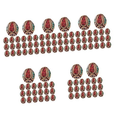 LIGHTAOTAO 5 Sätze Nepalese Messing Spacer Beads Diy Schmuck Zubehör Mit Türkis Einlage Für Kreative Bastelprojekte Handgefertigte Perlen Für Designs 20 Stück * 5 LIGHTAOTAO 5 Sätze Nepalese Messing Spacer Beads Diy Schmuck Zubehör Mit Türkis Einlage Für Kreative Bastelprojekte Handgefertigte Perlen Für Designs 20 Stück * 5 von LIGHTAOTAO