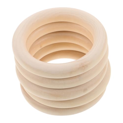 LIGHTAOTAO 5 Stück Holzringe zum Basteln Naturbelassene Diy Holzringe mit Großem Stabile Unvollendete Holzkreise für Makramee Anhänger Serviettenringe Kreative Handwerksprojekte LIGHTAOTAO 5 Stück Holzringe zum Basteln Naturbelassene Diy Holzringe mit Großem Stabile Unvollendete Holzkreise für Makramee Anhänger Serviettenringe Kreative Handwerksprojekte von LIGHTAOTAO