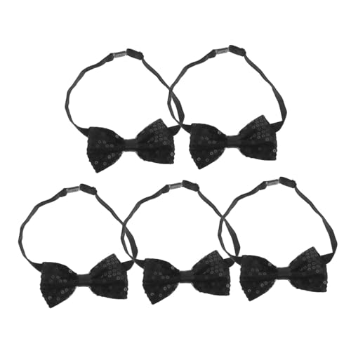 LIGHTAOTAO 5 Stück Schleife Dekoration Fliege Mit Pailletten Fliegen Für Party Vorgebundene Krawatten Fliege Für Bankett Verstellbare Fliegen Fliege Für Party Polyester Schwarz LIGHTAOTAO 5 Stück Schleife Dekoration Fliege Mit Pailletten Fliegen Für Party Vorgebundene Krawatten Fliege Für Bankett Verstellbare Fliegen Fliege Für Party Polyester Schwarz von LIGHTAOTAO