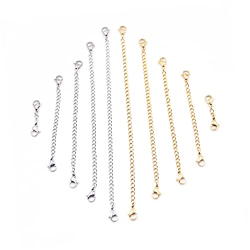 LIGHTAOTAO 5 Stück Teiliges Kettenverlängerungsset mit Karabiner Verschlüssen für DIY Schmuckherstellung Kettenverlängerung für Armbänder und LIGHTAOTAO 5 Stück Teiliges Kettenverlängerungsset mit Karabiner Verschlüssen für DIY Schmuckherstellung Kettenverlängerung für Armbänder und von LIGHTAOTAO