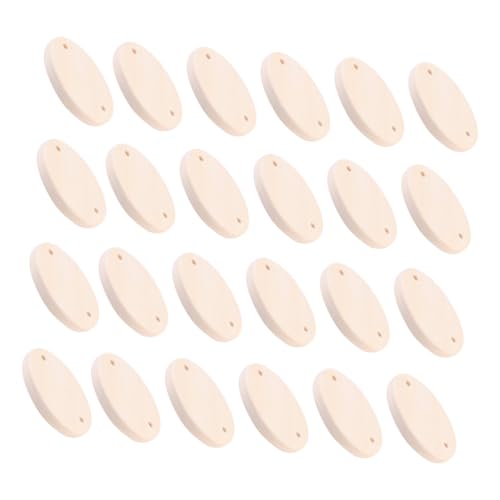 LIGHTAOTAO 50 Stück Runde Holzscheiben Ohrring studs für Schmuckherstellung DIY Damen Ohrschmuck Zubehör Glatte Oberfläche Leicht zu Verarbeiten als Geschenk für Frauen und Mädchen von LIGHTAOTAO