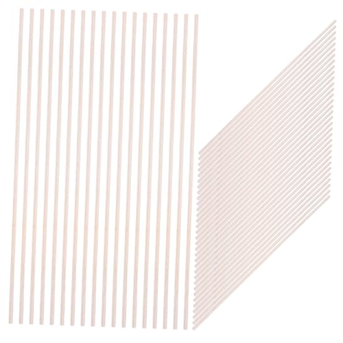 LIGHTAOTAO 50 Stück Wood Square Dowels Natural Unfinished Wooden Strips For Diy Crafts Model Making Painting And Staining Projects von LIGHTAOTAO