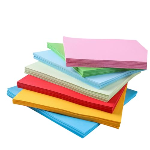 LIGHTAOTAO 500 Stück Buntes Faltpapier Farben pro Handarbeitspapier für Origami DIY Bastelpapier für Kindergarten Bastelprojekte und Kreative Handarbeit von LIGHTAOTAO