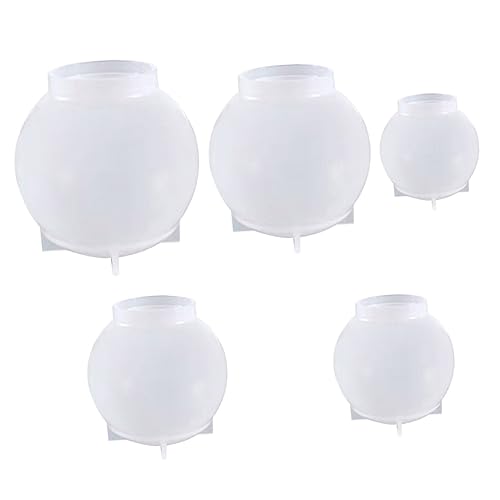 LIGHTAOTAO 5Stücke Kugelform Silikonform DIY Gießformen für Schmuck Gestaltung für Home Dekoration und Langlebig und Vielseitig von LIGHTAOTAO