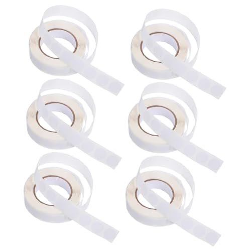LIGHTAOTAO 6 Rollen Einfache Aufkleber Siegeletiketten Kreisetiketten Kreisklebeetiketten Runde Klebeetiketten Siegelaufkleber Selbstklebende Kreispunkte Selbstklebende Punkte von LIGHTAOTAO