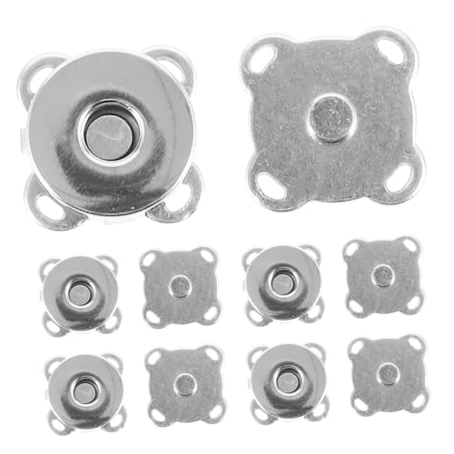 LIGHTAOTAO 6 Stück Teiliges Magnetische Druckknöpfe für Handtaschen Koffer und DIY Projekte Robuste Metallknöpfe für Bastelarbeiten Langlebig und Vielseitig Verwendbar von LIGHTAOTAO