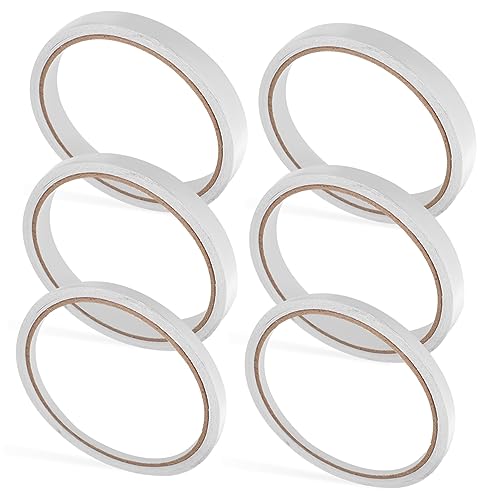 LIGHTAOTAO 6Rollen Doppelseitiges Klebeband Starkes Handwerkspapier für Bastelprojekte Scrapbooking Geschenkverpackung und Kartenherstellung von LIGHTAOTAO