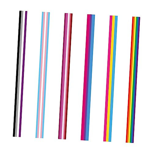 LIGHTAOTAO 6Stücke Lgbt Rainbow Ribbon Dekorative Wickelbänder Premium Vielseitig Einsetzbar für DIY Kleidung Pride Events und Partys von LIGHTAOTAO