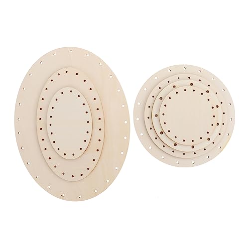 LIGHTAOTAO 7Stücke Teiliges Holzspänen DIY Wanddeko Natürliche Holzanhänger für Bastelprojekte Unvollendete Holzstücke zur Individuellen Gestaltung von LIGHTAOTAO