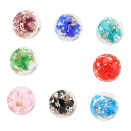 LIGHTAOTAO 8 Stück Teiliges Leuchtende Glasperlen für DIY Schmuckherstellung Farbige Spacer Perlen in Rot Blau Grün Lila Schwarz Leicht und Langlebig für Armbänder und Halsketten LIGHTAOTAO 8 Stück Teiliges Leuchtende Glasperlen für DIY Schmuckherstellung Farbige Spacer Perlen in Rot Blau Grün Lila Schwarz Leicht und Langlebig für Armbänder und Halsketten von LIGHTAOTAO
