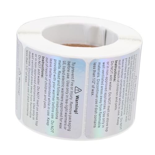 LIGHTAOTAO Candle Warning Labels Selbstklebende Sicherheitsaufkleber für Kerzen mit Druck Praktische DIY Zubehör für Kerzenherstellung Einfaches Design für Kerzengläser und Behälter LIGHTAOTAO Candle Warning Labels Selbstklebende Sicherheitsaufkleber für Kerzen mit Druck Praktische DIY Zubehör für Kerzenherstellung Einfaches Design für Kerzengläser und Behälter von LIGHTAOTAO