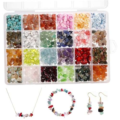 LIGHTAOTAO DIY Schmuckperlen Naturstein Fächer mit Unregelmäßigen Steinabstandshaltern für Handgemachte Armbänder Ohrringe Halsketten und Bastelprojekte LIGHTAOTAO DIY Schmuckperlen Naturstein Fächer mit Unregelmäßigen Steinabstandshaltern für Handgemachte Armbänder Ohrringe Halsketten und Bastelprojekte von LIGHTAOTAO