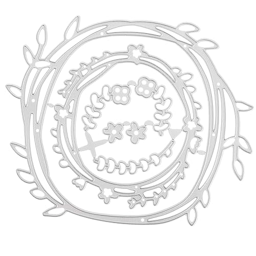 LIGHTAOTAO DIY Wreath Cutting Die Stanzform für Scrapbooking und Papierhandwerk Kinderfreundliches Design für Einladungen und Albumdekoration Langlebig und Praktisch LIGHTAOTAO DIY Wreath Cutting Die Stanzform für Scrapbooking und Papierhandwerk Kinderfreundliches Design für Einladungen und Albumdekoration Langlebig und Praktisch von LIGHTAOTAO