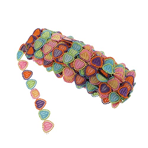 LIGHTAOTAO Dekorativer Bestickter Cartoon Ripsband für Kinderbekleidung Yards Spitzenborte Seide für DIY Projekte Hochzeitsapplikationen und Haarschmuck von LIGHTAOTAO