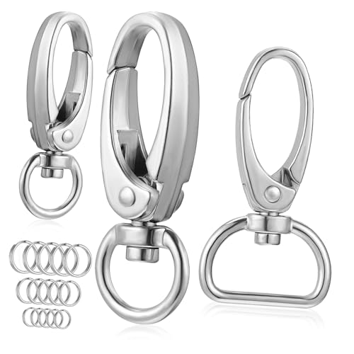 LIGHTAOTAO Dog Tag Clips Teilig mit Robusten Leichten Zinklegierungs Ringen Geeignet für Kleine Mittelgroße Hunde und Katzen Installieren und Langlebig für Hundehalsband und Haustieranhänger von LIGHTAOTAO