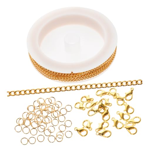 LIGHTAOTAO Eisenkette DIY Schmuckzubehör mit Karabinerverschlüssen und Offenen Sprungringen Robuste Armbandkette aus Metalllegierung Zuschneidbar für Individuelle Schmuckherstellung LIGHTAOTAO Eisenkette DIY Schmuckzubehör mit Karabinerverschlüssen und Offenen Sprungringen Robuste Armbandkette aus Metalllegierung Zuschneidbar für Individuelle Schmuckherstellung von LIGHTAOTAO