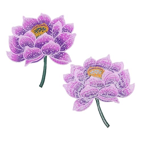 LIGHTAOTAO Ethnischer Lotus Aufnäher Bestickter Bügelflicken Großer Patch für Kleidung Jacken Vintage Stoffapplikation zur Reparatur und Dekoration LIGHTAOTAO Ethnischer Lotus Aufnäher Bestickter Bügelflicken Großer Patch für Kleidung Jacken Vintage Stoffapplikation zur Reparatur und Dekoration von LIGHTAOTAO