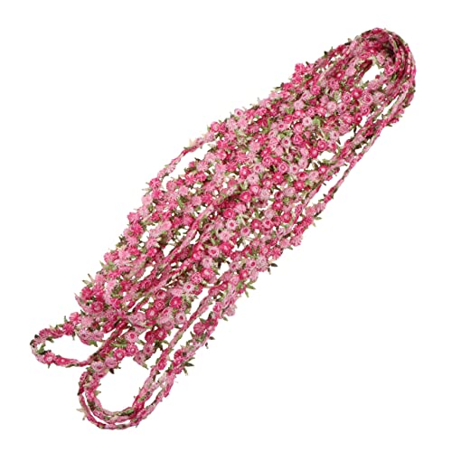 LIGHTAOTAO Floral Spitzenborte DIY Hochzeitsdeko Haarschmuck Bastelzubehör Lichtrot für Kleidung und Kreative Projekte von LIGHTAOTAO