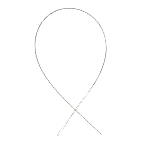 LIGHTAOTAO Metall Beading Needle Wiederverwendbare Perlen Nadel mit Großem Auge Gedrehte Häkelnadel für Schmuckzubehör Basteln Geeignet für Perlen Auffädeln DIY Armband und Halsketten von LIGHTAOTAO