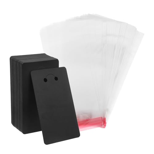 LIGHTAOTAO Schlüsselanhänger Displaykarten mit Selbstverschlussbeuteln für Schmuckverpackung Ohrring und Halskettenhalter DIY Branding und Präsentation von LIGHTAOTAO