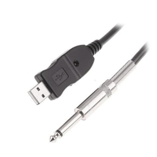 LIGHTAOTAO USB Gitarrenkabel Bass zu USB Adapter Audioaufnahme Signalanzeige Plug Play Kompatibel mit Windows und Computer für Pc Recording von LIGHTAOTAO