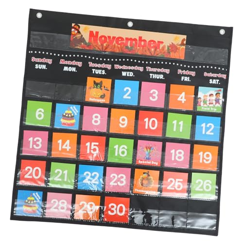 LIGHTAOTAO Wandkalender für Klassenzimmer mit Löchern Interaktiver Lernkalender für Wochen und Tagesplan Fördert Kommunikation und Belohnungssysteme für Schulalltag und Familienroutine LIGHTAOTAO Wandkalender für Klassenzimmer mit Löchern Interaktiver Lernkalender für Wochen und Tagesplan Fördert Kommunikation und Belohnungssysteme für Schulalltag und Familienroutine von LIGHTAOTAO