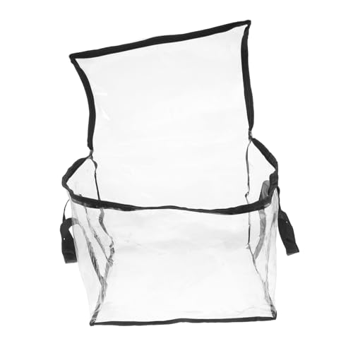 LIGHTAOTAO Wasserdichte Transparente Dokumententasche aus Robustem PVC mit Großem Fassungsvermögen Handlicher Griff Staubdichte Aufbewahrungstasche für Bücher und Persönliche Gegenstände von LIGHTAOTAO
