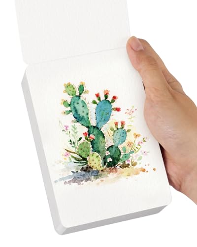 LIGHTWISH Mini-Aquarell-Skizzenbuch, 60 Blatt, 8,9 x 13 cm, Kaltpressung, 300 g/m², Mini-Reise-Aquarellbuch, quadratisches Malbuch, reißbares Kunstpapier, Skizzenbuch LIGHTWISH Mini-Aquarell-Skizzenbuch, 60 Blatt, 8,9 x 13 cm, Kaltpressung, 300 g/m², Mini-Reise-Aquarellbuch, quadratisches Malbuch, reißbares Kunstpapier, Skizzenbuch von LIGHTWISH