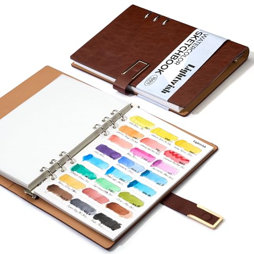 Lightwish Aquarellpapier Skizzenbuch, 100% Baumwolle, Watercolor Sketchbook-300 g/m²/63,5 kg, Heißpress-Aquarellpapier für Künstler, Erwachsene, Studenten, 20 Blatt, 23 x18 CM Braun Lightwish Aquarellpapier Skizzenbuch, 100% Baumwolle, Watercolor Sketchbook-300 g/m²/63,5 kg, Heißpress-Aquarellpapier für Künstler, Erwachsene, Studenten, 20 Blatt, 23 x18 CM Braun von LIGHTWISH
