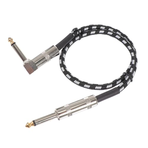 LIGIGWASH 1 Stück Praktischer Audiokabel Adapter für Gitarre und Bass Gewebtes Verbindungskabel Schwarz und Weiß Langlebig und Scratch Resistant für Instrumente LIGIGWASH 1 Stück Praktischer Audiokabel Adapter für Gitarre und Bass Gewebtes Verbindungskabel Schwarz und Weiß Langlebig und Scratch Resistant für Instrumente von LIGIGWASH