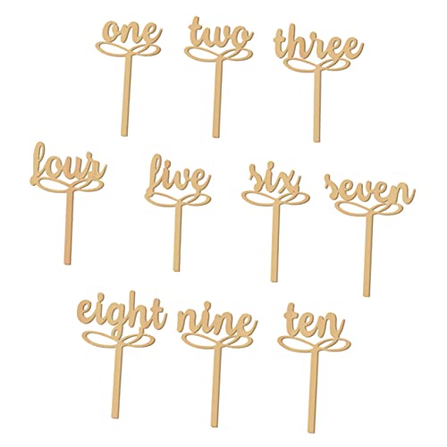 LIGIGWASH 10 Stück Nummerneinsatz Aus Holz Hochzeitstischdekoration Zahlen Party Tischnummern 1-10 Knackig Name Rustikale Tischnummern Für Die Hochzeit Rosa Hochzeitsdekor Hölzern von LIGIGWASH