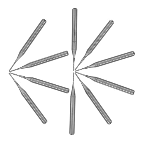 LIGIGWASH 10 Stück Teiliges Cnc Fräserbits Wolframstahl mit Schaft Präzise Fräswerkzeuge für Pcb Holz und Metallgravur Kompatibel mit Fräs Gravurmaschinen LIGIGWASH 10 Stück Teiliges Cnc Fräserbits Wolframstahl mit Schaft Präzise Fräswerkzeuge für Pcb Holz und Metallgravur Kompatibel mit Fräs Gravurmaschinen von LIGIGWASH