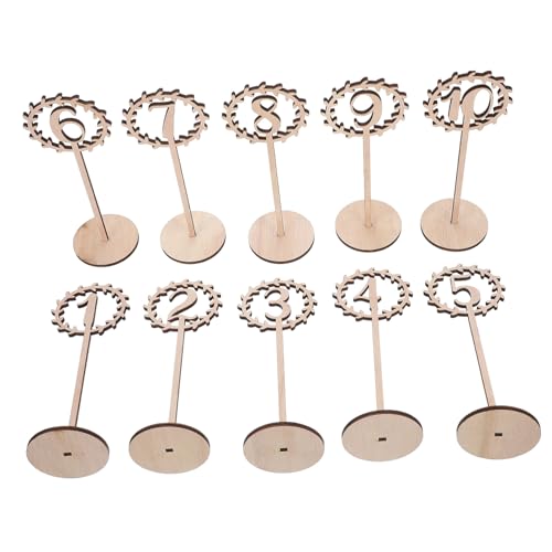 LIGIGWASH 10 Stück Teiliges Holz Tischnummern Hochzeit Party Tischdekoration Natürliche Leichte Holzzahlen mit Hohlem Design Rustikale Tischkarten für Fest Bankett LIGIGWASH 10 Stück Teiliges Holz Tischnummern Hochzeit Party Tischdekoration Natürliche Leichte Holzzahlen mit Hohlem Design Rustikale Tischkarten für Fest Bankett von LIGIGWASH