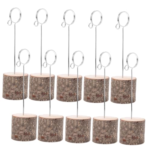 LIGIGWASH 10 Stück Teiliges Holzsockel Memo Clip Vielseitiger Tischkartenhalter für Fotos Notizen Tischkärtchen und Namensschilder Dekorativer Ständer für Hochzeit Party und Bürodekoration LIGIGWASH 10 Stück Teiliges Holzsockel Memo Clip Vielseitiger Tischkartenhalter für Fotos Notizen Tischkärtchen und Namensschilder Dekorativer Ständer für Hochzeit Party und Bürodekoration von LIGIGWASH