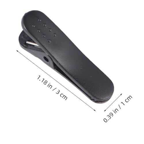 LIGIGWASH 100 Stück Kopfhörer Kabelclip Alligator Klemme aus Robustem Kunststoff Praktischer Ohrhörer Kabelhalter für Headsets Schwarzer Kabelorganizer zum Befestigen an Kleidung Modischer von LIGIGWASH