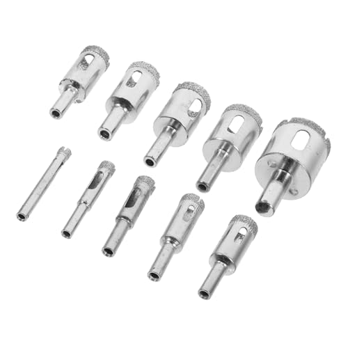 LIGIGWASH 10er Set Bohrer Für Keramik Bohrer Zum Bohren Von Wänden Bohrer Für Fliesen Bohrer Zum Bohren Von Fliesen Präzisionsbohrer Steinbohrer Porzellanfliesenbohrer Legierter Stahl Silver LIGIGWASH 10er Set Bohrer Für Keramik Bohrer Zum Bohren Von Wänden Bohrer Für Fliesen Bohrer Zum Bohren Von Fliesen Präzisionsbohrer Steinbohrer Porzellanfliesenbohrer Legierter Stahl Silver von LIGIGWASH