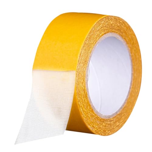 LIGIGWASH 1Rolle Doppelseitiges Klebeband Stark Haftendes Gewebeklebeband für Wände Teppiche und DIY Projekte Wasserfestes Montageband für Hochzeiten und Ausstellungen von LIGIGWASH