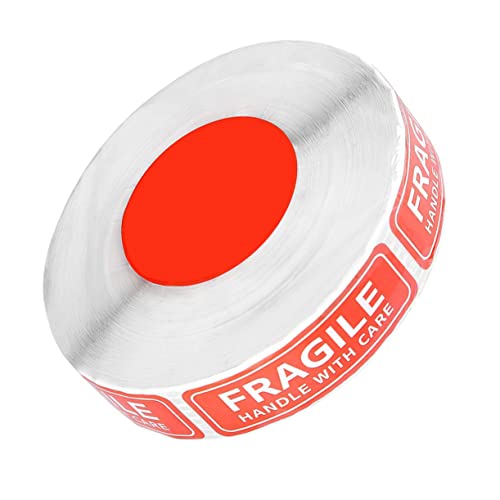 LIGIGWASH 1Rolle Fragile Warnaufkleber Selbstklebende Aufkleber für Sicheren Versand pro Rolle für Zerbrechliche für Kartonverpackungen LIGIGWASH 1Rolle Fragile Warnaufkleber Selbstklebende Aufkleber für Sicheren Versand pro Rolle für Zerbrechliche für Kartonverpackungen von LIGIGWASH