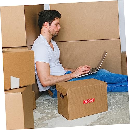 LIGIGWASH 2 Rollen Fragile Warnaufkleber Selbstklebend Versandetiketten Packaufkleber Wetterfest Verschleißfest Zerbrechlich Hinweisaufkleber für Pakete und Kartons von LIGIGWASH