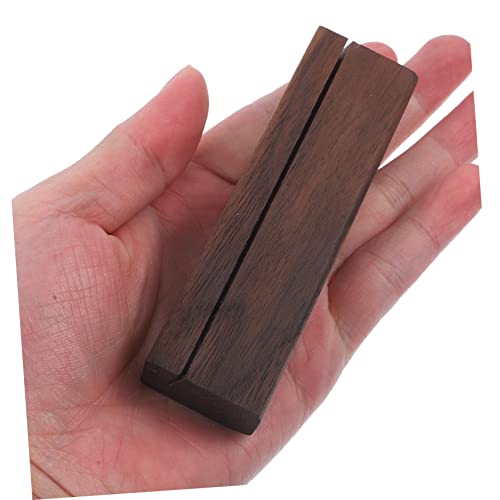 LIGIGWASH 2 Stück Holz Kartenhalter Ständer mit Schlitz Natürlicher Holzsockel für Tischkarten Memo und Kalender Multifunktionaler Aufsteller für Haushalt und Büro LIGIGWASH 2 Stück Holz Kartenhalter Ständer mit Schlitz Natürlicher Holzsockel für Tischkarten Memo und Kalender Multifunktionaler Aufsteller für Haushalt und Büro von LIGIGWASH