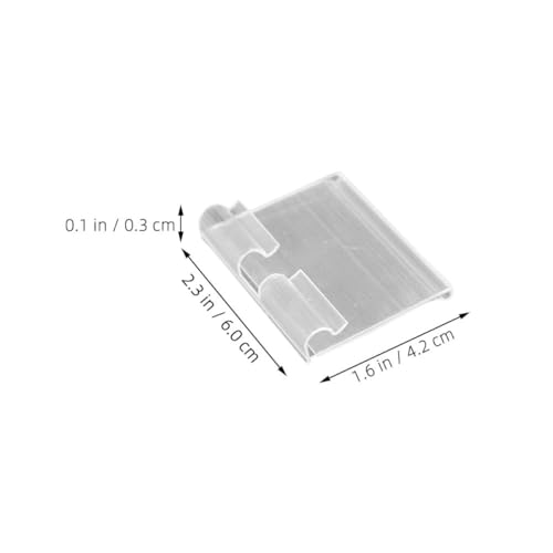 LIGIGWASH 20 Stück Teiliges PVC Regal etikettenhalter Klarer Preisschildhalter Langlebig Passend für Supermarktregale Praktische Transparente Preisschilderhalter für Einzelhandel und von LIGIGWASH