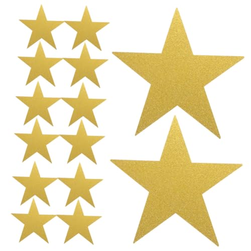 LIGIGWASH 24 Stück Doppelseitige Glitzernde Papiersterne Gold Dekorationssterne für Klassenräume Feiern und Kreative Diy Projekte für Bulletin Boards und Festliche Anlässe LIGIGWASH 24 Stück Doppelseitige Glitzernde Papiersterne Gold Dekorationssterne für Klassenräume Feiern und Kreative Diy Projekte für Bulletin Boards und Festliche Anlässe von LIGIGWASH