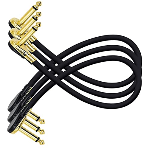 LIGIGWASH 3 Stück Gitarren Patchkabel Flache Kabel für Gitarre Bass und Mischpulte für Musikinstrumente Störungsfrei und Praktisch LIGIGWASH 3 Stück Gitarren Patchkabel Flache Kabel für Gitarre Bass und Mischpulte für Musikinstrumente Störungsfrei und Praktisch von LIGIGWASH
