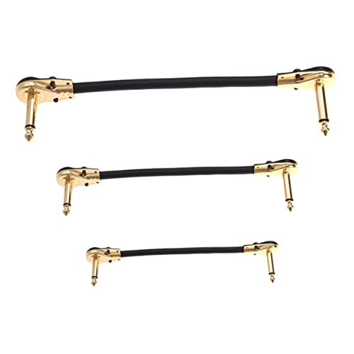 LIGIGWASH 3 Stück Teiliges Bass Signal Audio Kabel Flachstecker Gewinkelt Oxygenfrei Strapazierfähig für Gitarre Bass Effektgeräte Zubehör LIGIGWASH 3 Stück Teiliges Bass Signal Audio Kabel Flachstecker Gewinkelt Oxygenfrei Strapazierfähig für Gitarre Bass Effektgeräte Zubehör von LIGIGWASH