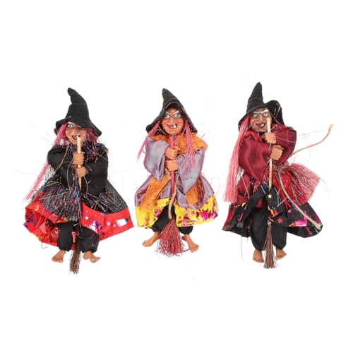 LIGIGWASH 3 Stück Teiliges Halloween Hexenbesen Deko aus Langlebigem Material Kreative Gruselige Szene für Party Bar und Detailreiche Wiederverwendbare Festival Schmuckstücke Stil Zufällig LIGIGWASH 3 Stück Teiliges Halloween Hexenbesen Deko aus Langlebigem Material Kreative Gruselige Szene für Party Bar und Detailreiche Wiederverwendbare Festival Schmuckstücke Stil Zufällig von LIGIGWASH
